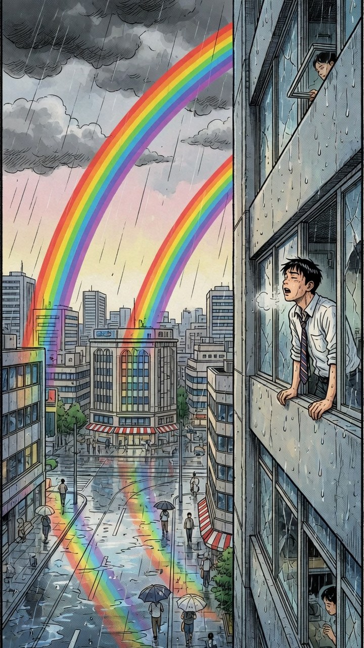 二つの虹と深呼吸