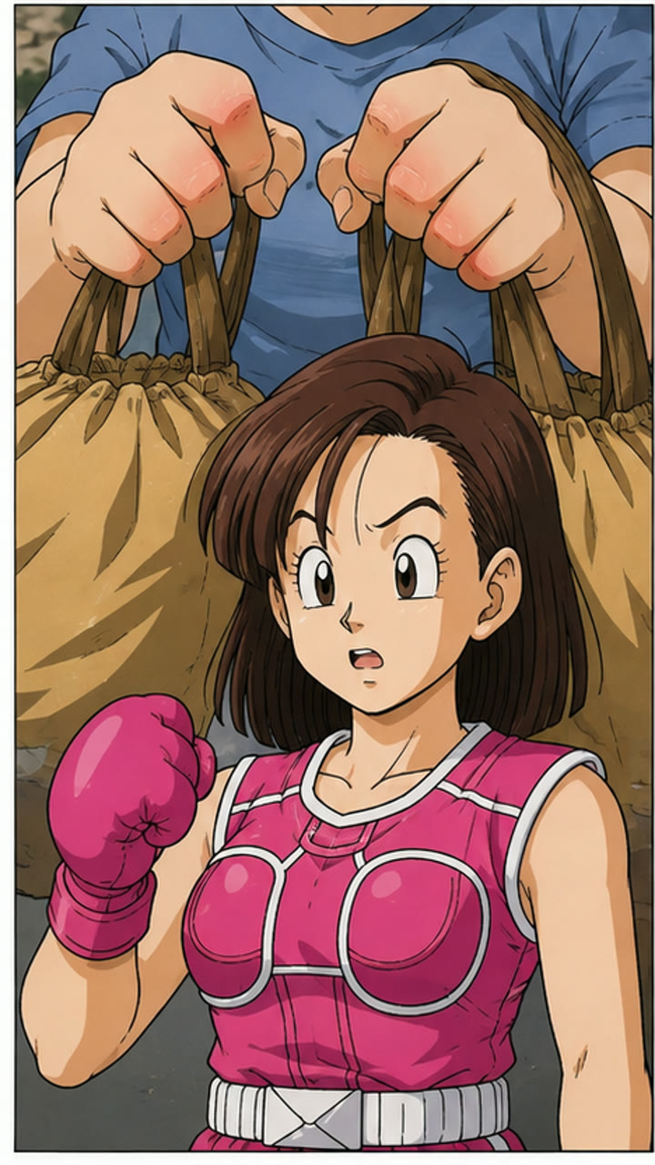 袋で赤くなった子どもの指
