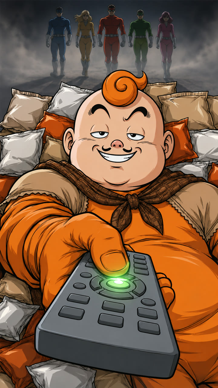 光るリモコンと迫る五人
