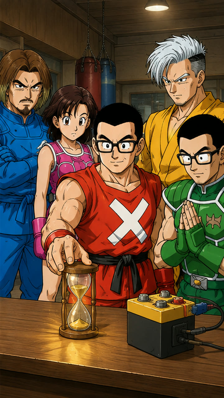 落ちない砂時計を残す五人