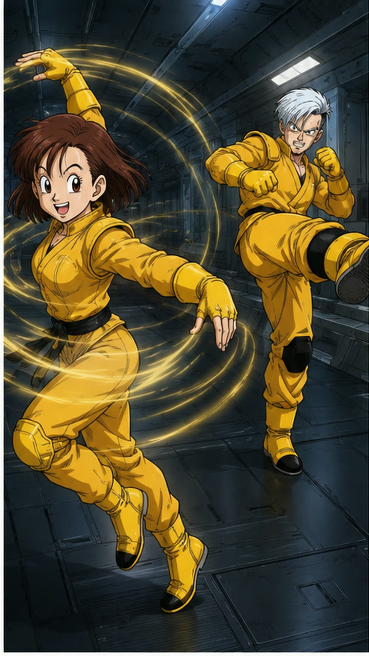 回転をリズムへ変える二人