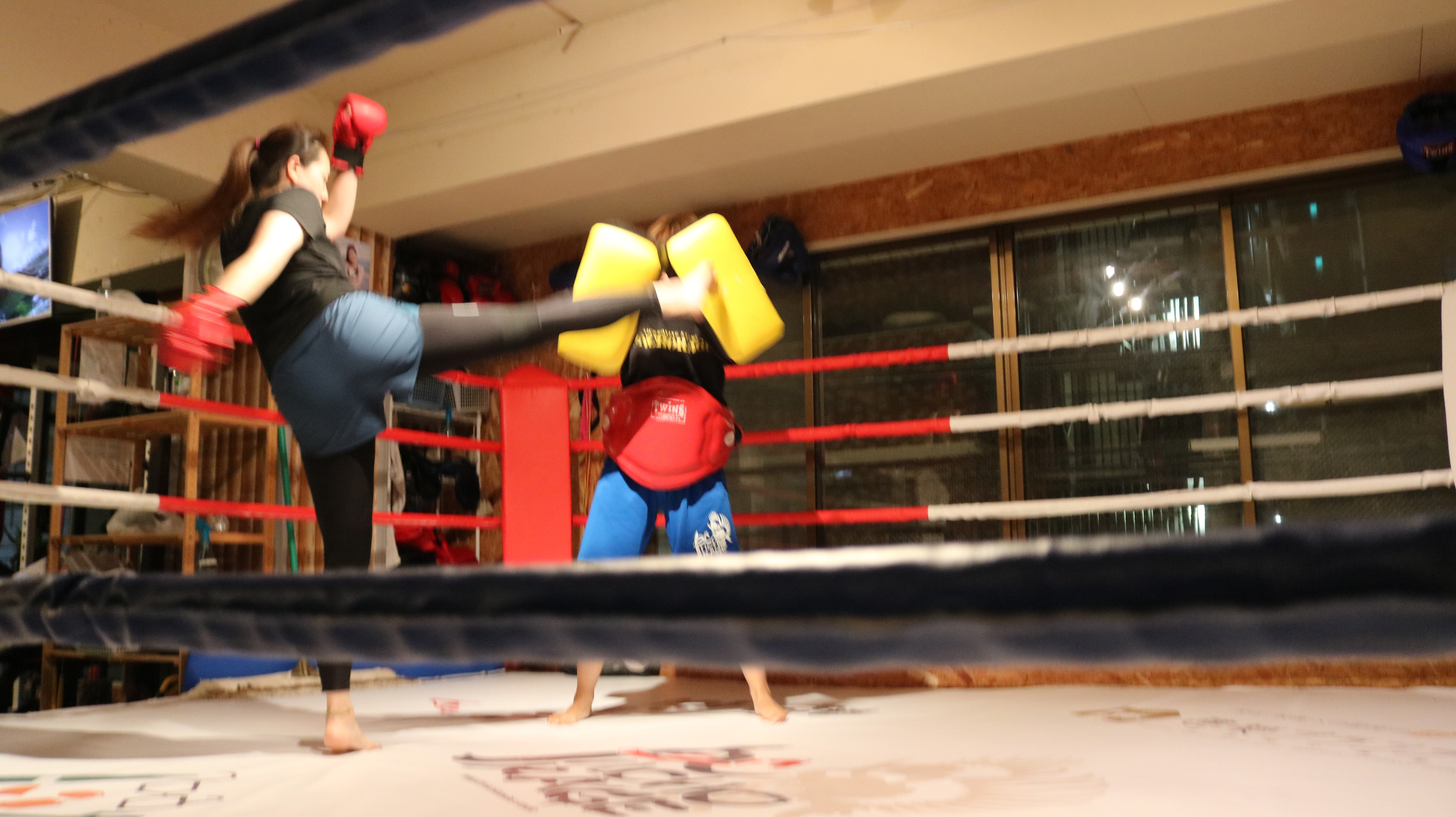 ANCHORAGE 長濱店的 Muay Thai 訓練空間